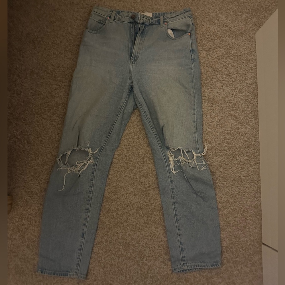 Distressed jeans